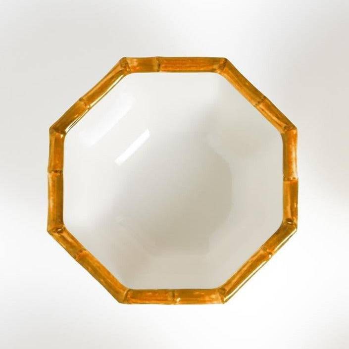 Bamboo Octagonal Individual Bowl - 6in - The Preppy Bunny