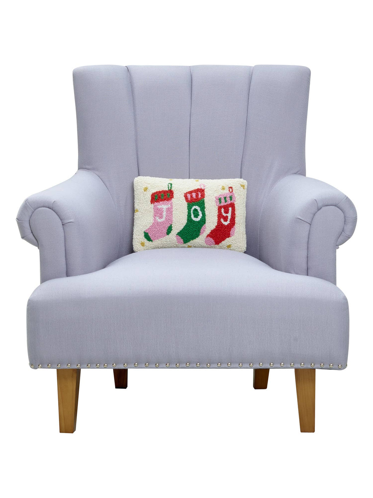 Joy Stocking Hook Pillow - The Preppy Bunny