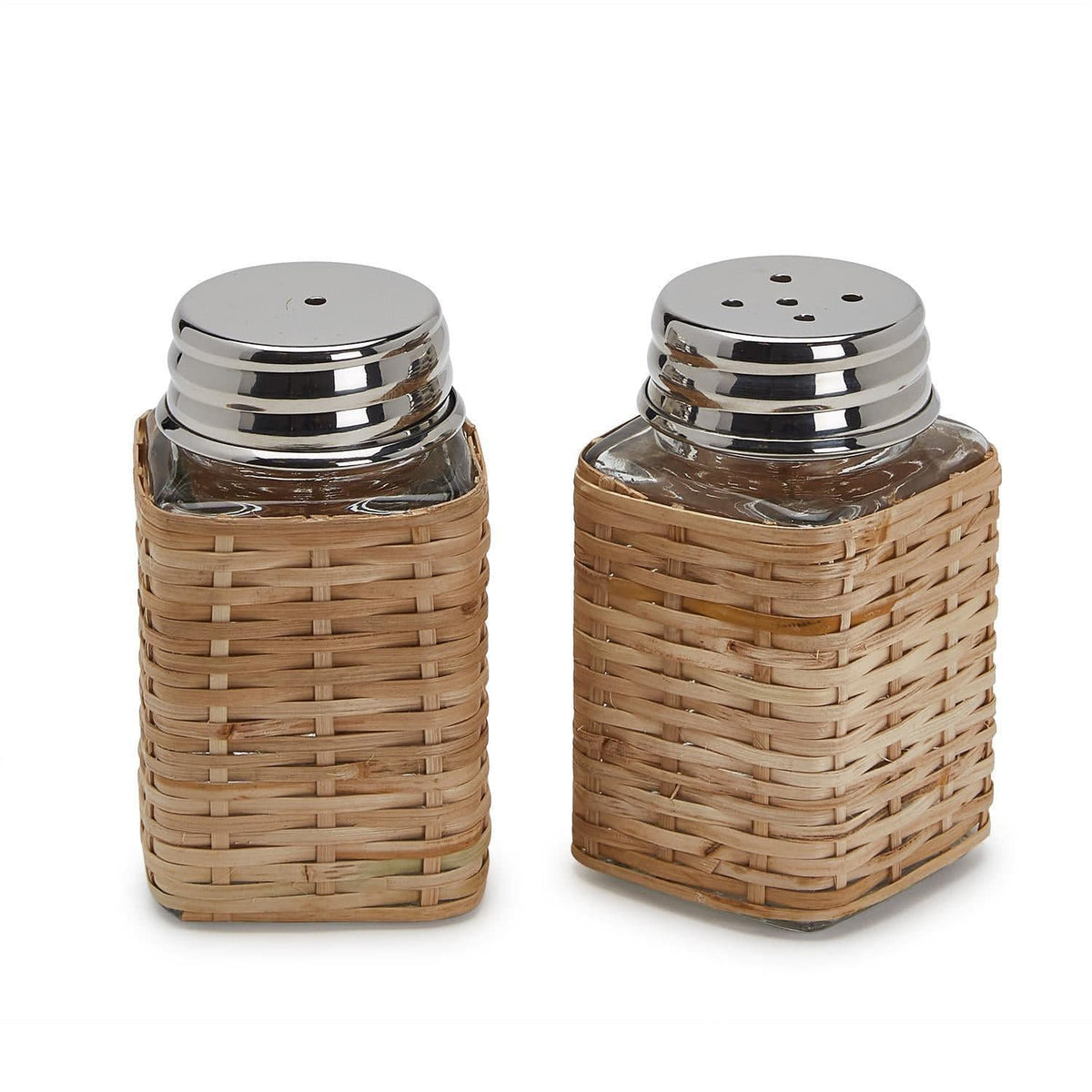 Rattan Salt &amp; Pepper Shakers - The Preppy Bunny