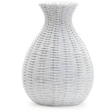White Wicker Pattern Vase - 5 styles - The Preppy Bunny