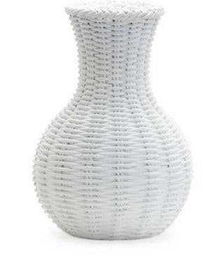 White Wicker Pattern Vase - 5 styles - The Preppy Bunny