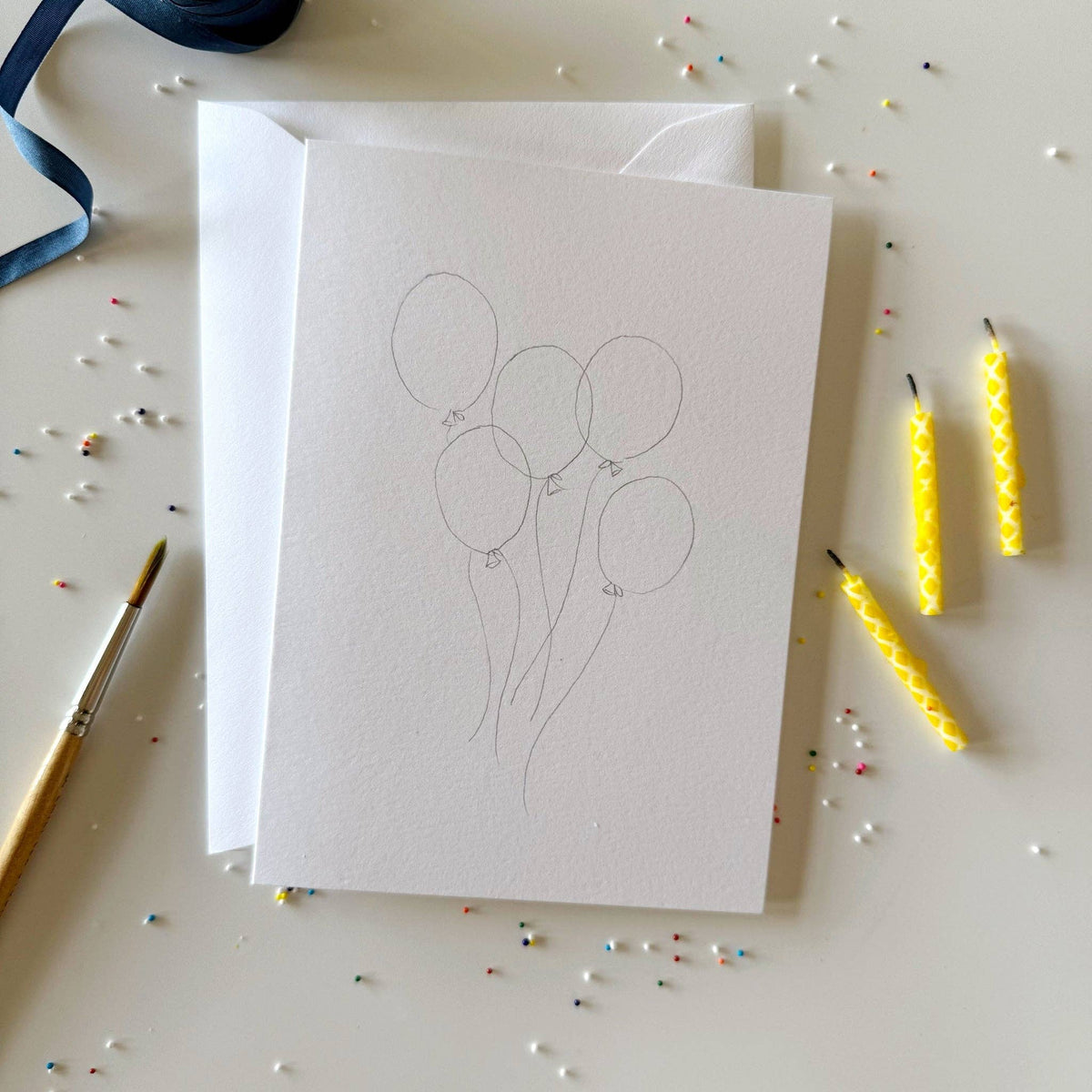 Celebrate - paintable notecards - The Preppy Bunny