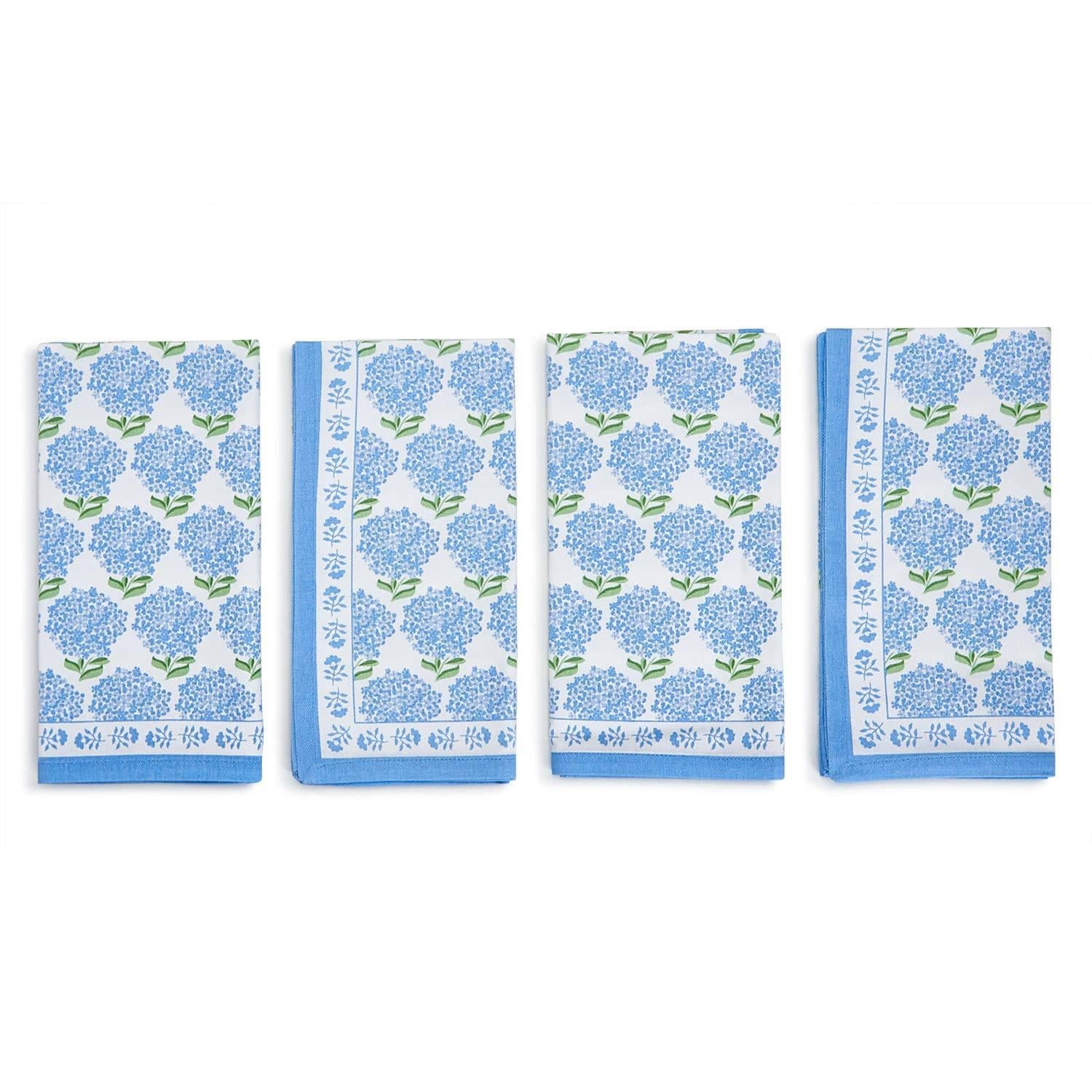 Hydrangea Set of 4 Napkins - Cotton - The Preppy Bunny