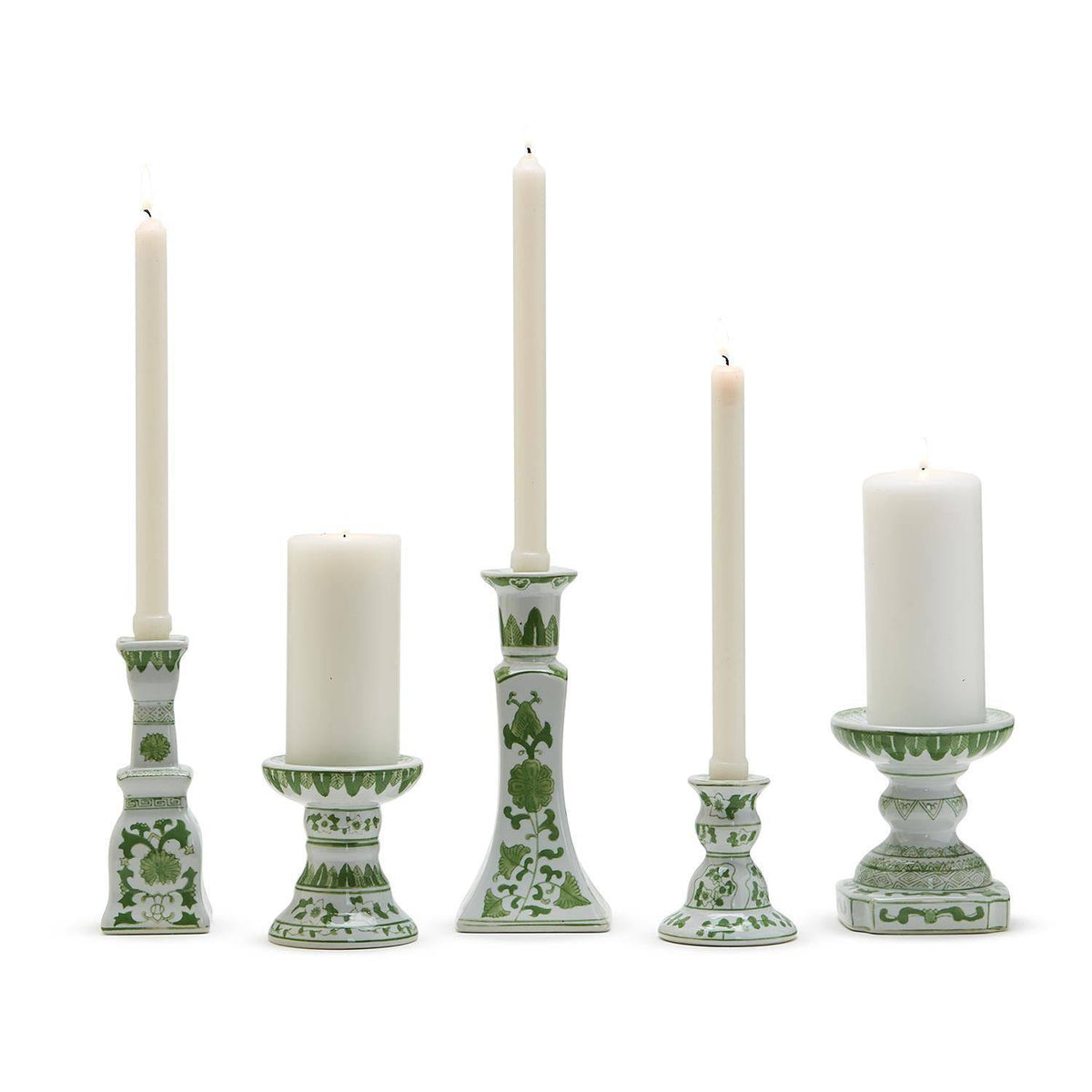Countryside Green Candle Holders - Sold Individually - The Preppy Bunny