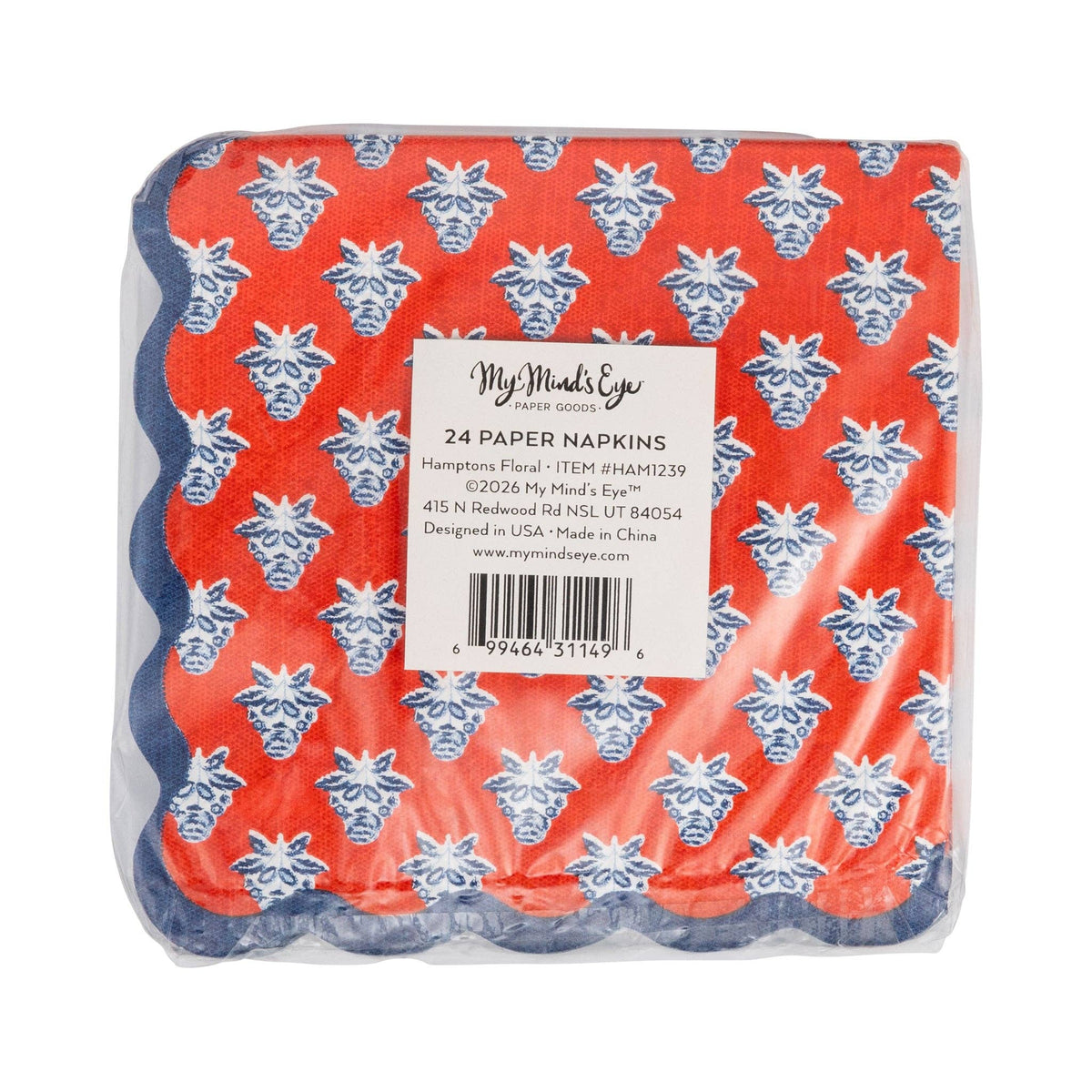 Floral Paper Cocktail Napkins - The Preppy Bunny