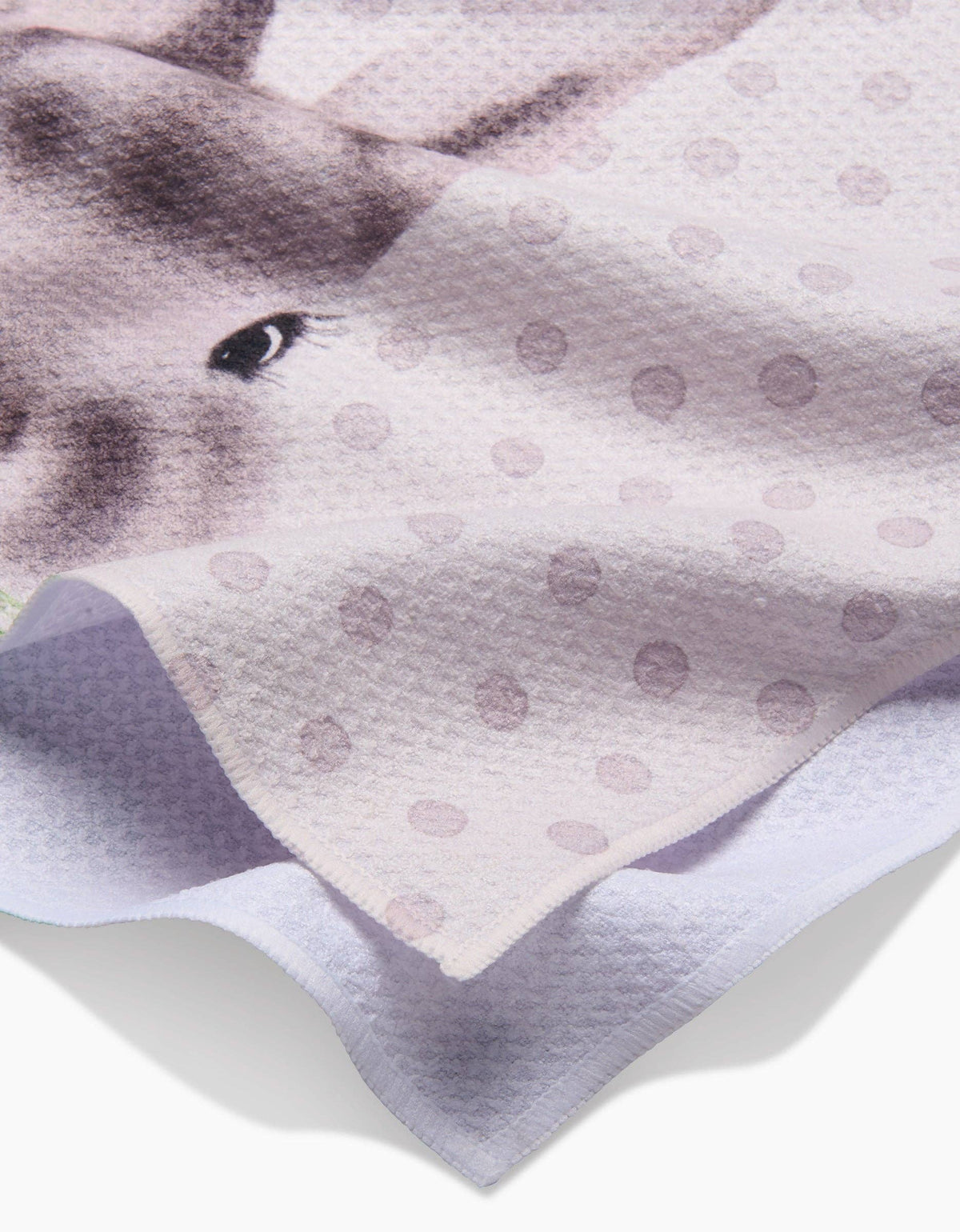 Polka Dot Bunny Tea Towel by Geometry