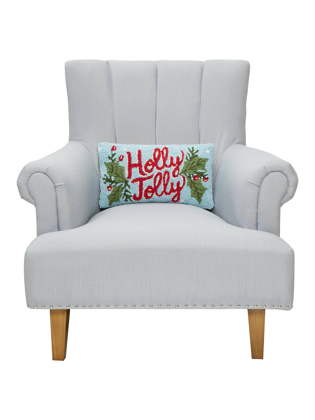 Holly Jolly Hook Pillow - The Preppy Bunny