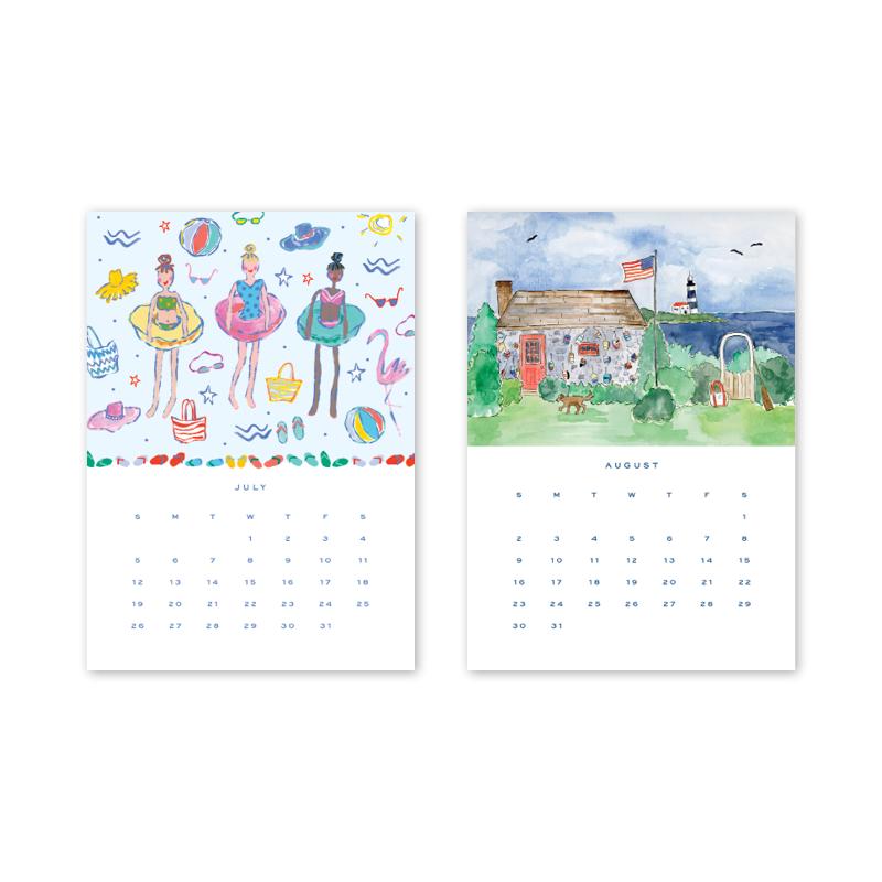 2026 Desktop Calendar - Refill Only - The Preppy Bunny