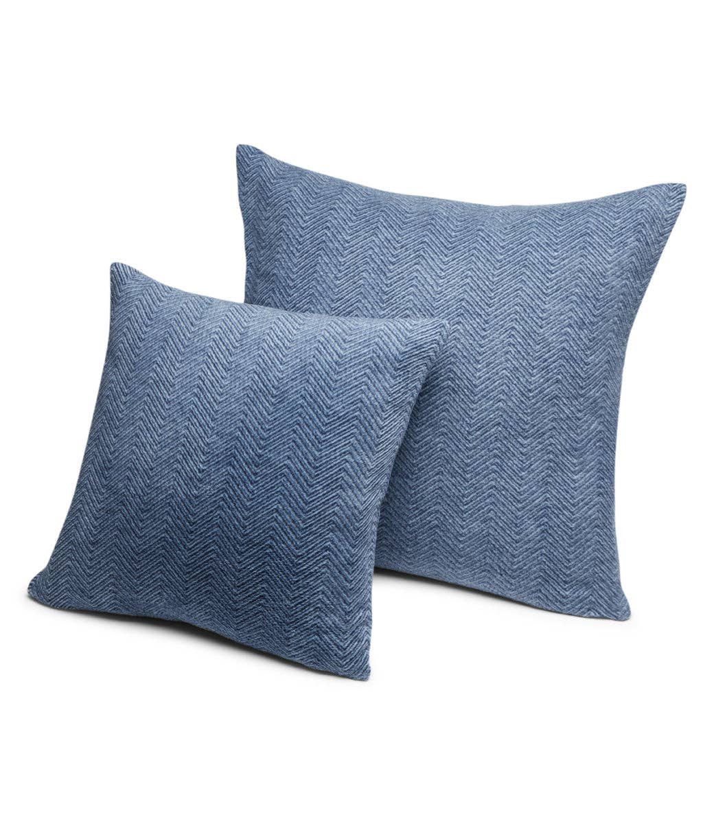 ChappyWrap Herringbone Navy Pillow Covers - The Preppy Bunny