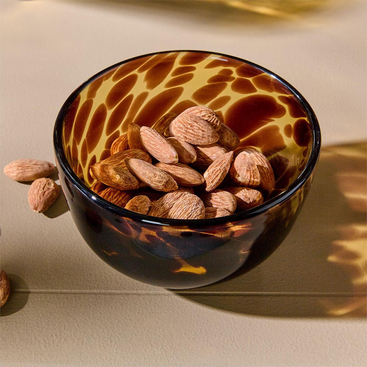 Tortoise Glass Tidbit Bowl