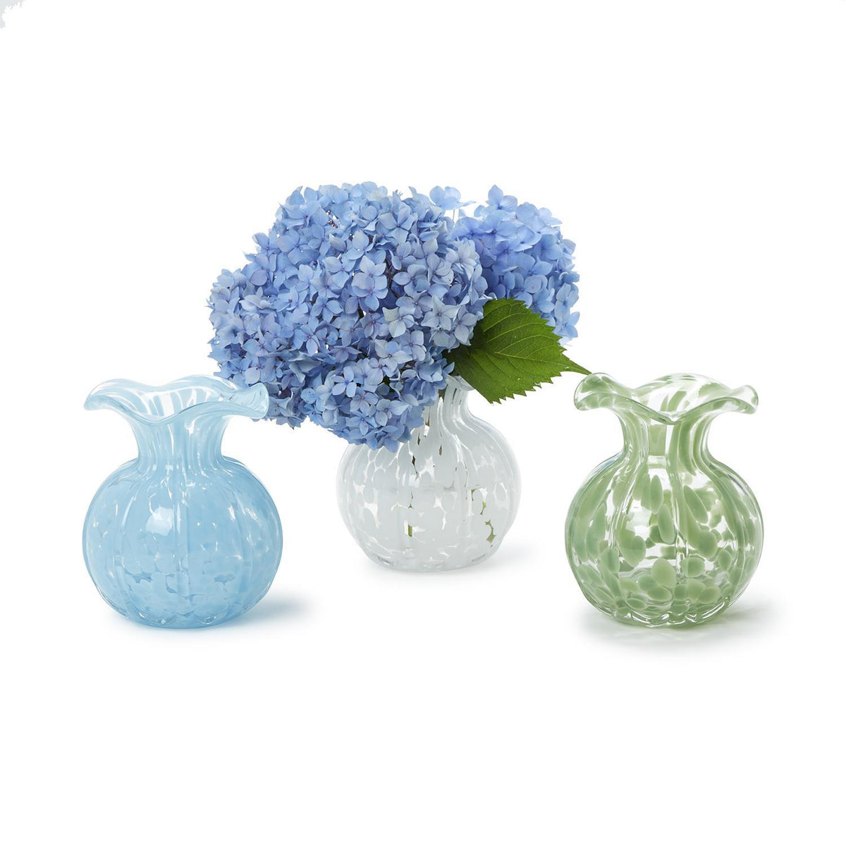 Ruffled Edge Spotted Vase - The Preppy Bunny