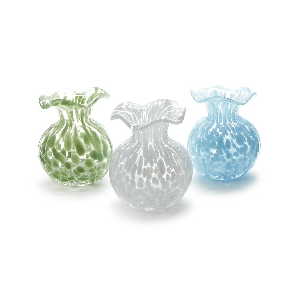 Ruffled Edge Spotted Vase - The Preppy Bunny