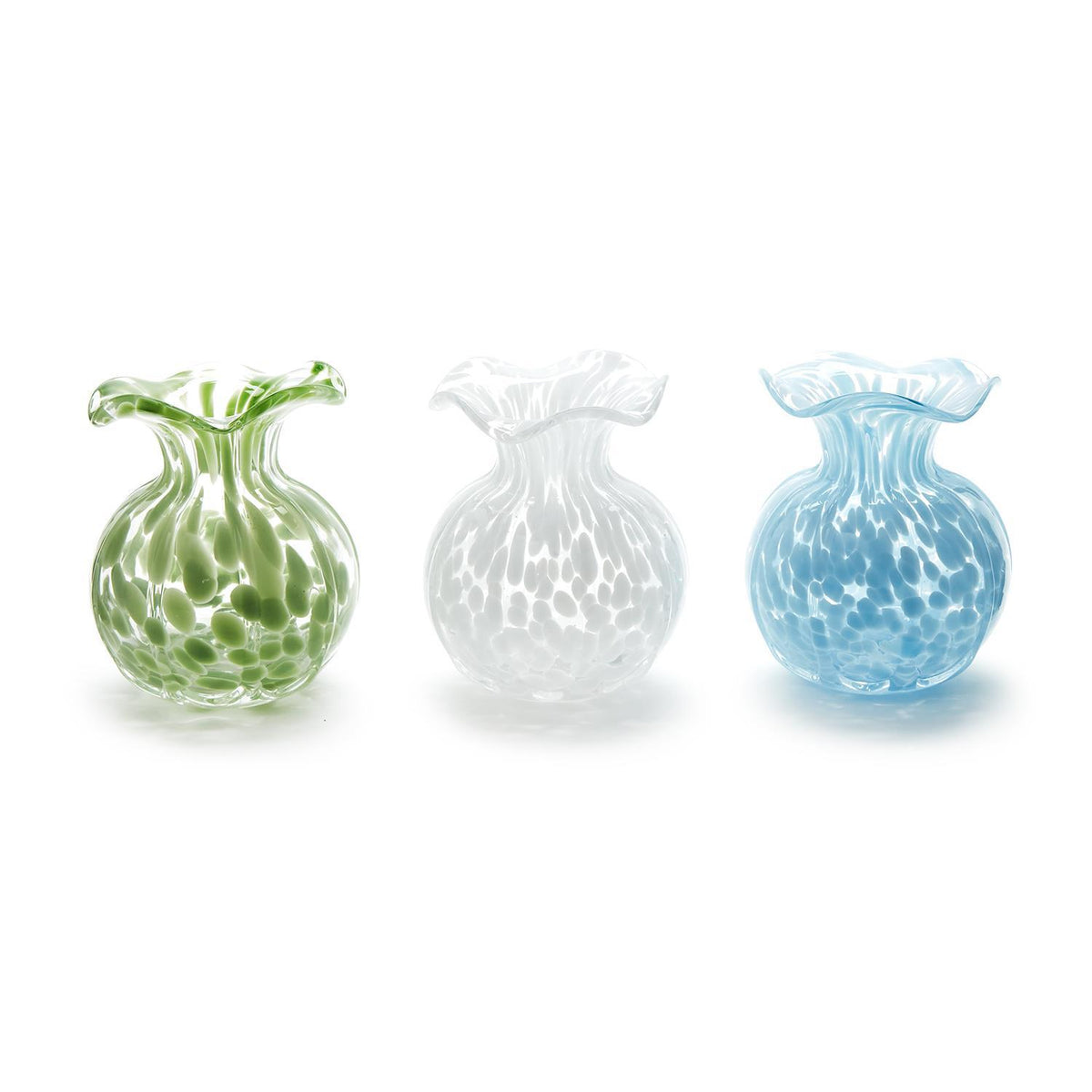 Ruffled Edge Spotted Vase - The Preppy Bunny