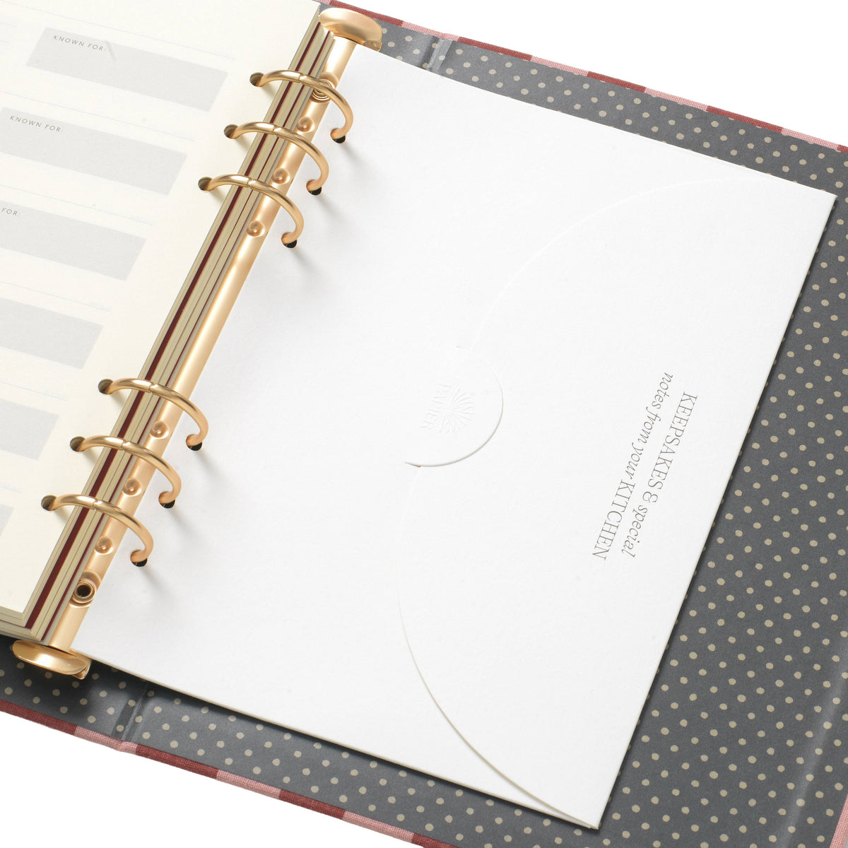 Recipe Binder-Folio - Cabana Pink