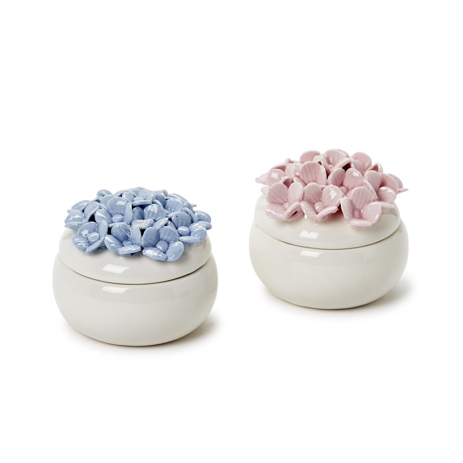 Hydrangea Trinket Jewelry Box with Lid - The Preppy Bunny