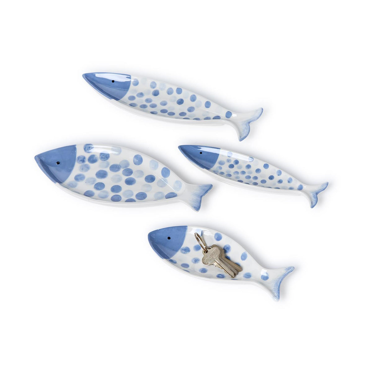 Water Blue Dot Fish Tid Bit / Trinket Tray