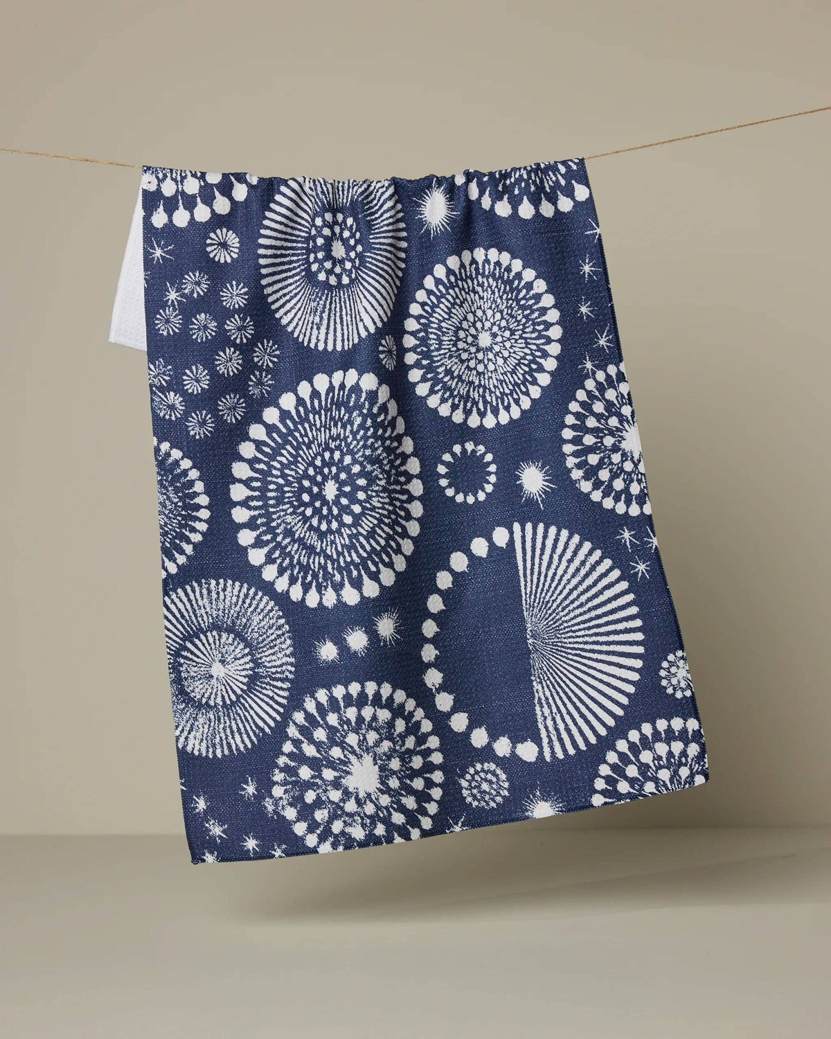 Freedom Sparks Blue Tea Towel by Geometry