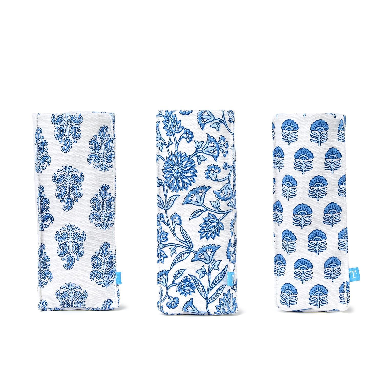 Block Print Standing Triangular Weighted Eyeglasses / Accessory Holder - The Preppy Bunny