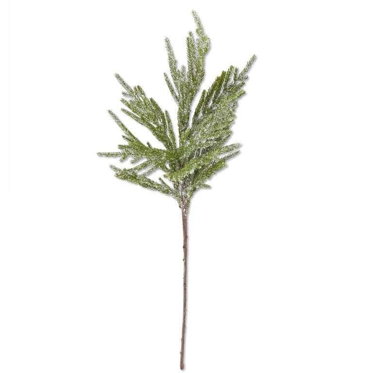 31 inch Glitter Icy Fir Pine Branch - The Preppy Bunny