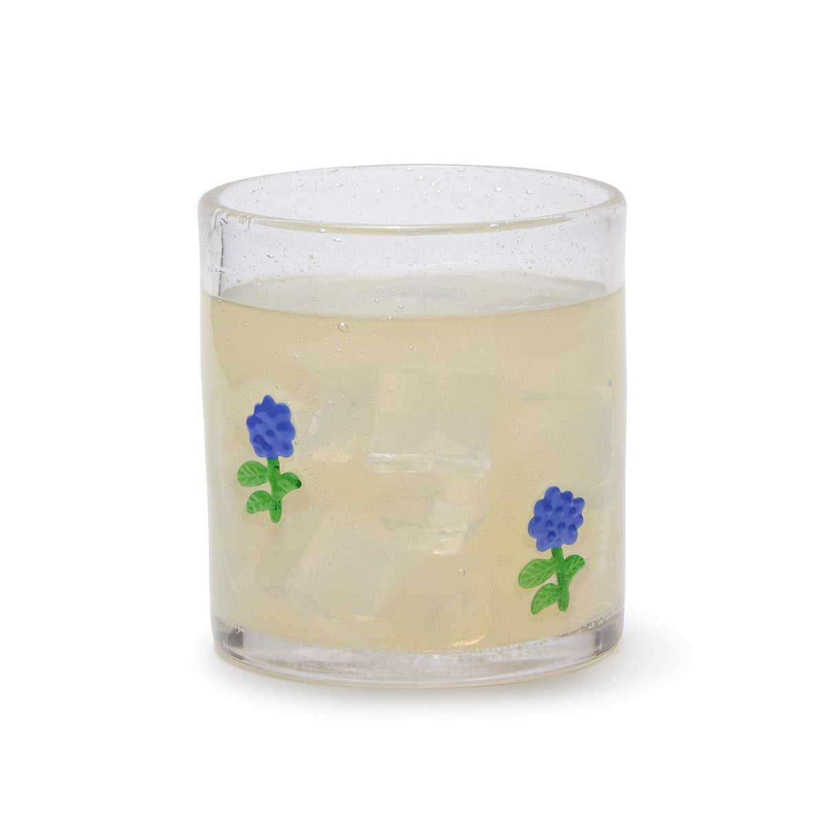 Hydrangea Clear Bubble Icon Glass - The Preppy Bunny