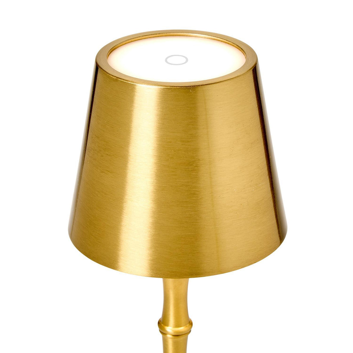 LED Portable Cordless Gold Bamboo Table Lamp - The Preppy Bunny