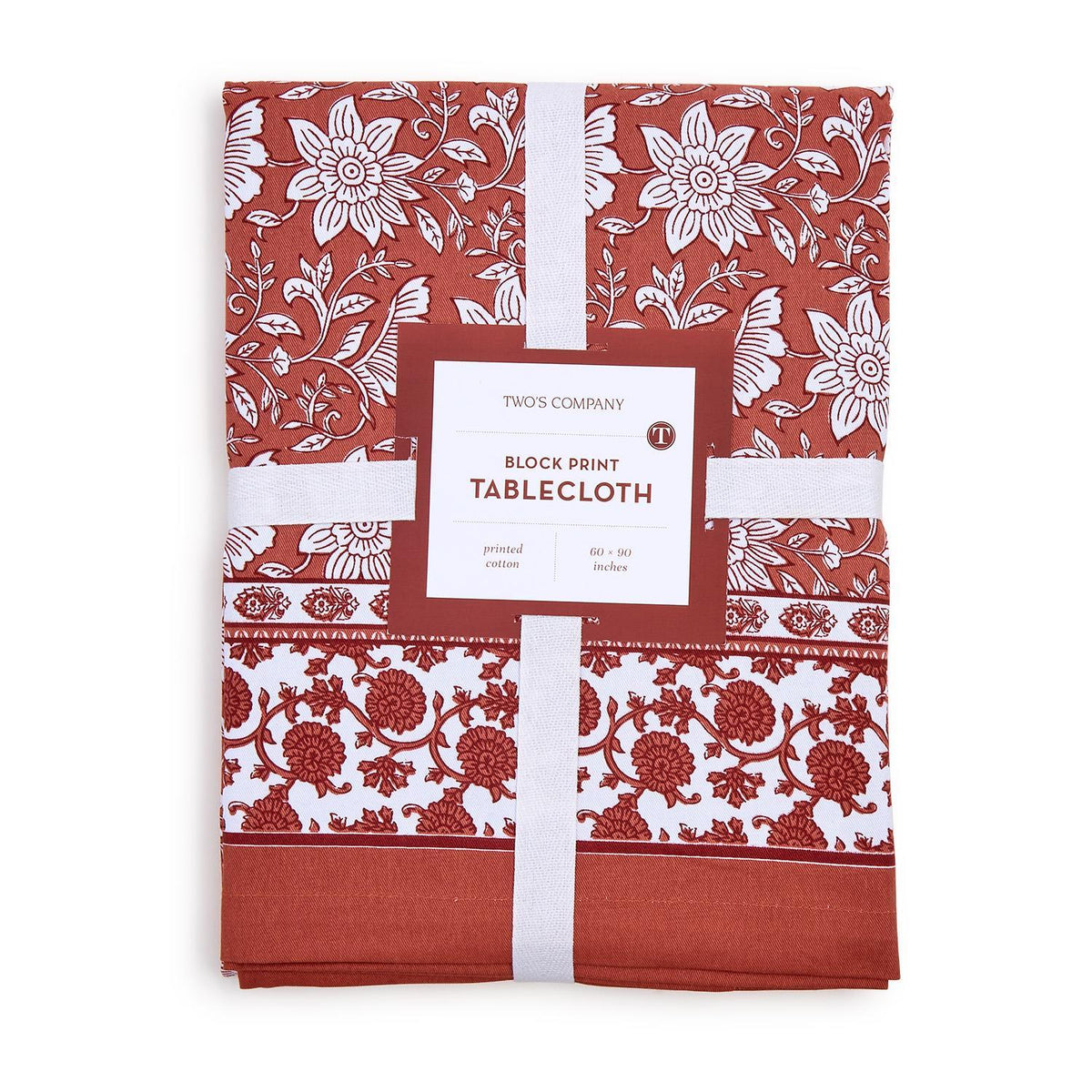 Botanica Block Print Tablecloth - The Preppy Bunny