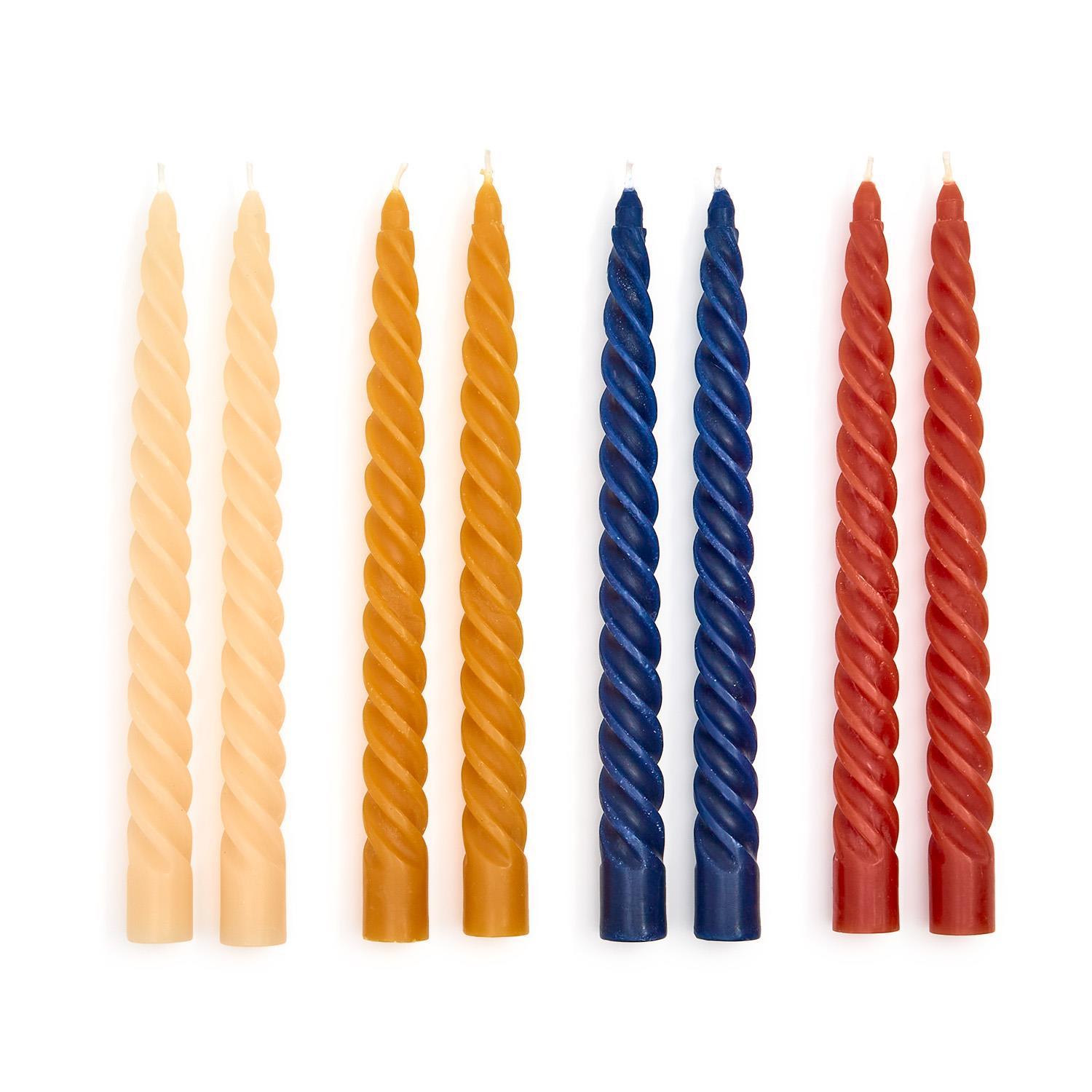 Set of 2 Twist Taper Candles - The Preppy Bunny