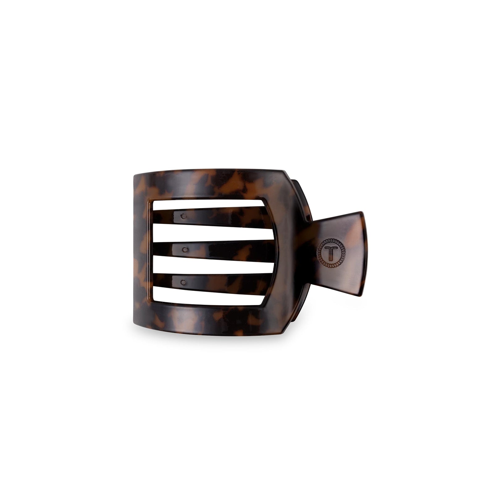 Square Flat Hair Clip | Small | Tortoise - The Preppy Bunny