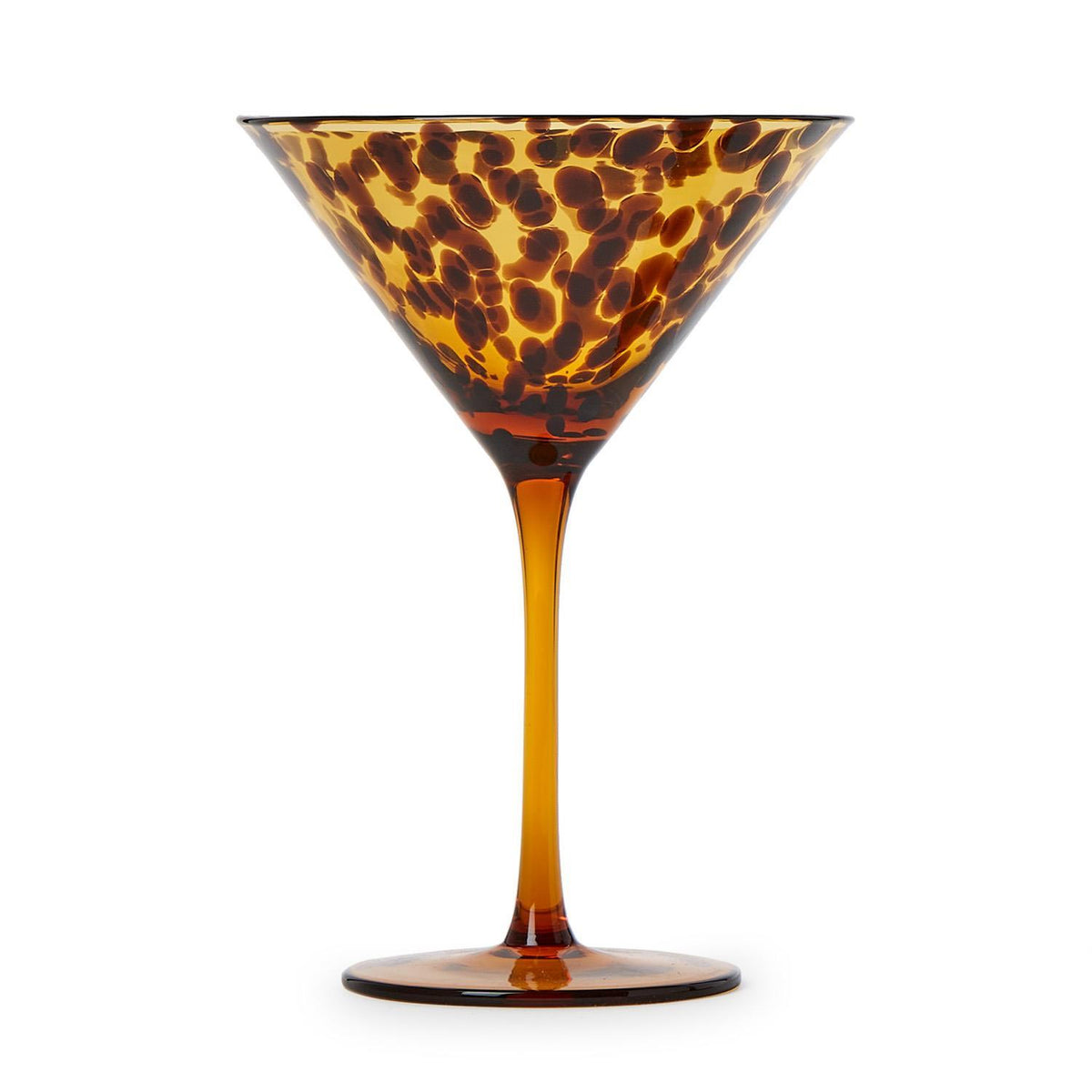 Tortoise Print Martini Glass - The Preppy Bunny