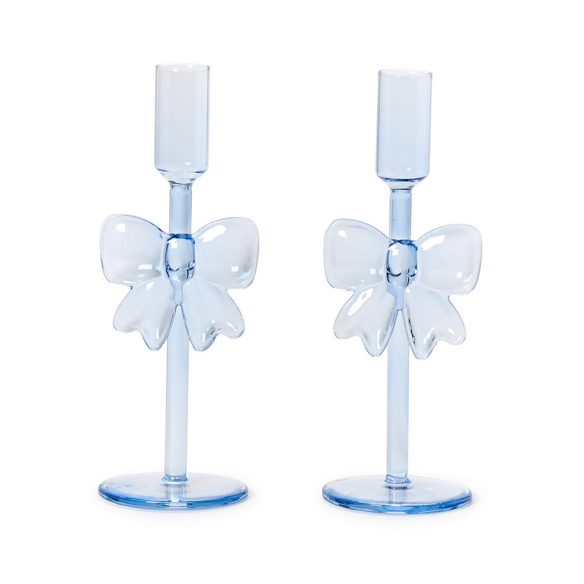 Bows Hand-Crafted Taper Candleholders - The Preppy Bunny