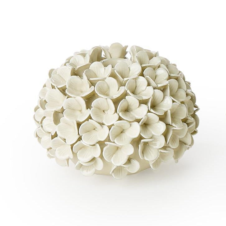 White Hydrangea Flower Bud Vases/Taper Candlestick Candleholders - The Preppy Bunny