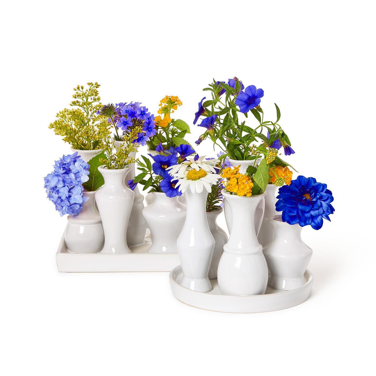 White Glaze Multi Vase - The Preppy Bunny
