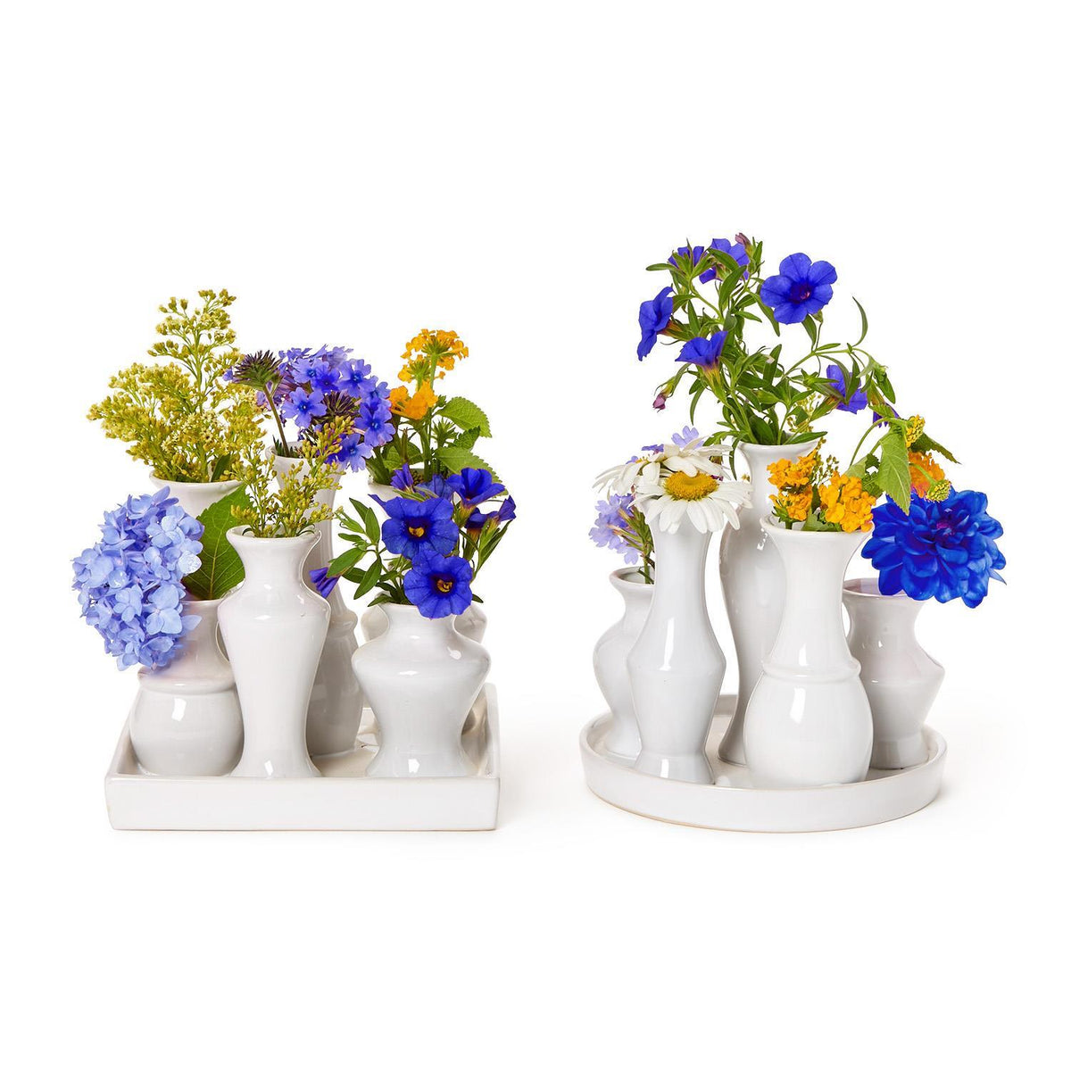 White Glaze Multi Vase - The Preppy Bunny