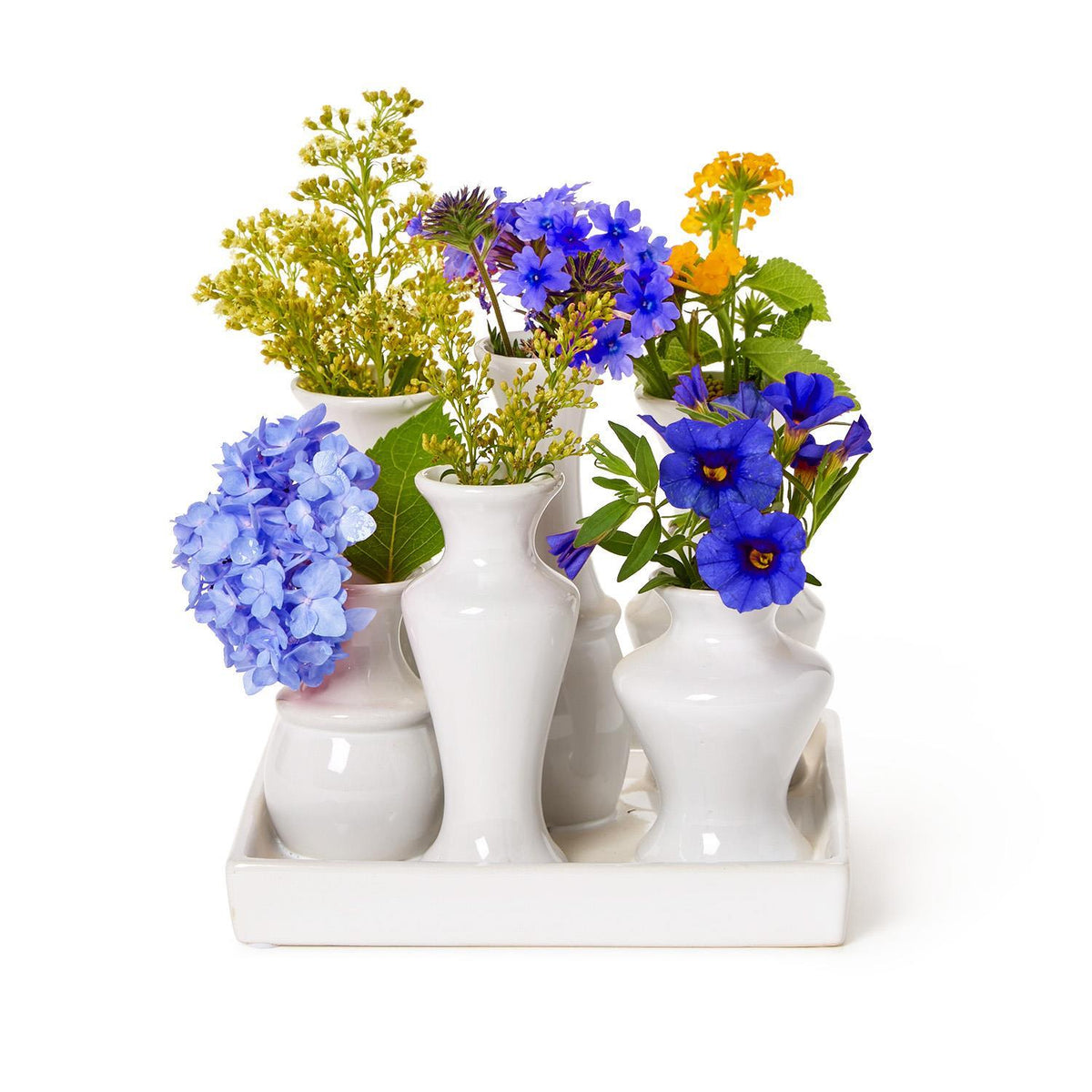 White Glaze Multi Vase - The Preppy Bunny