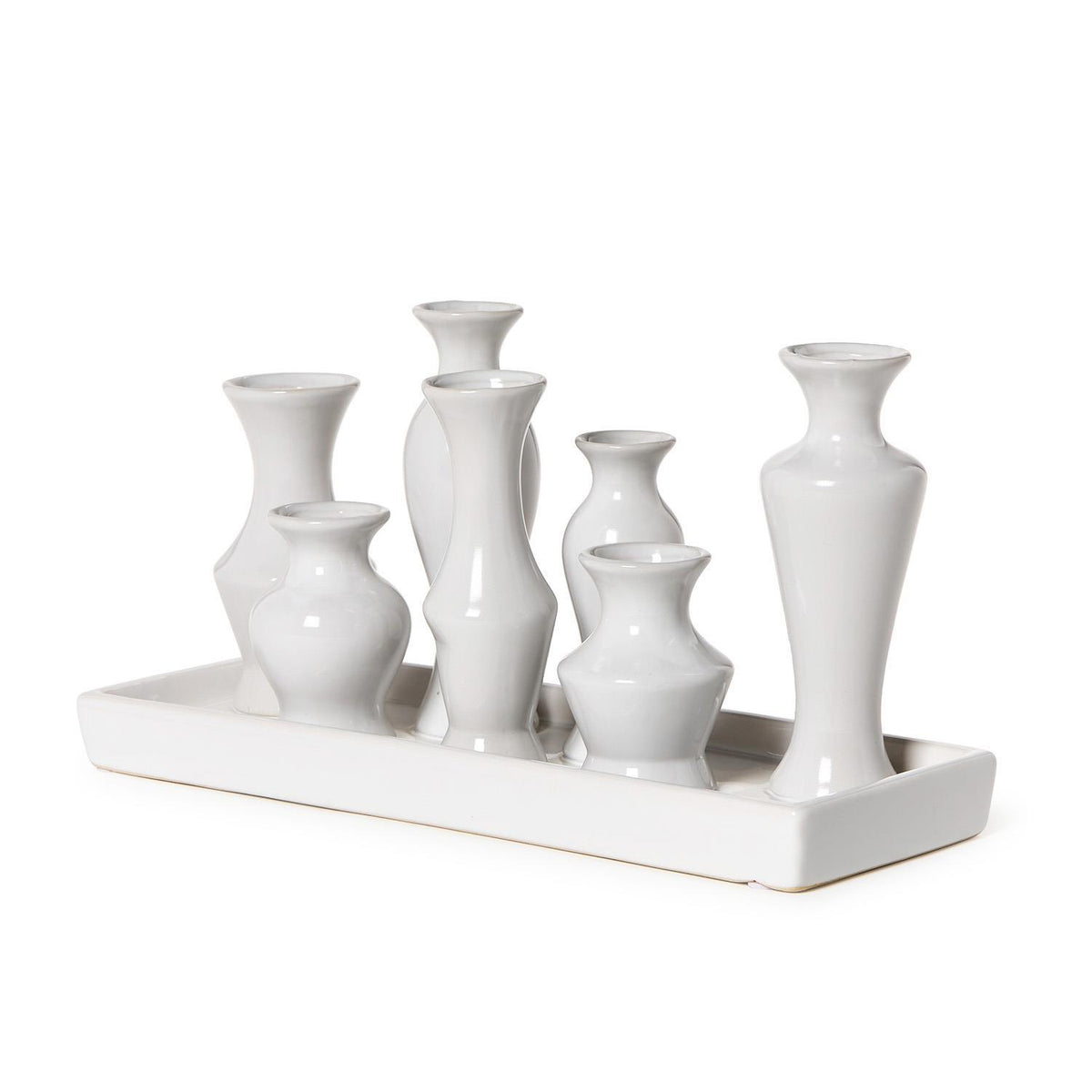 White Glaze Multi Vase - The Preppy Bunny