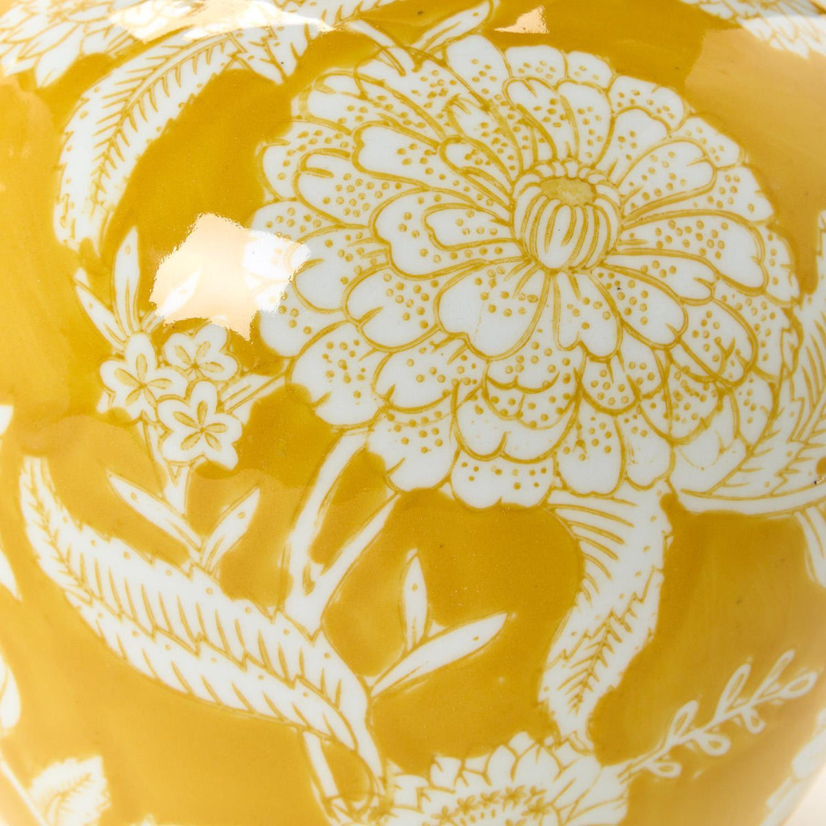 Yellow Floral Vase - The Preppy Bunny