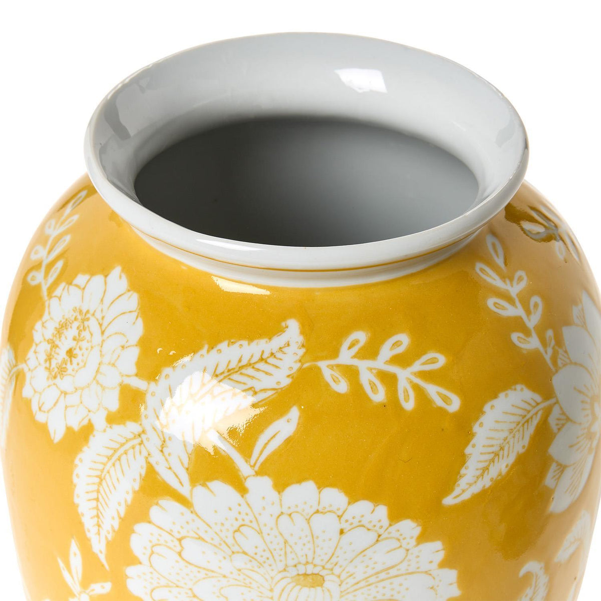 Yellow Floral Vase - The Preppy Bunny