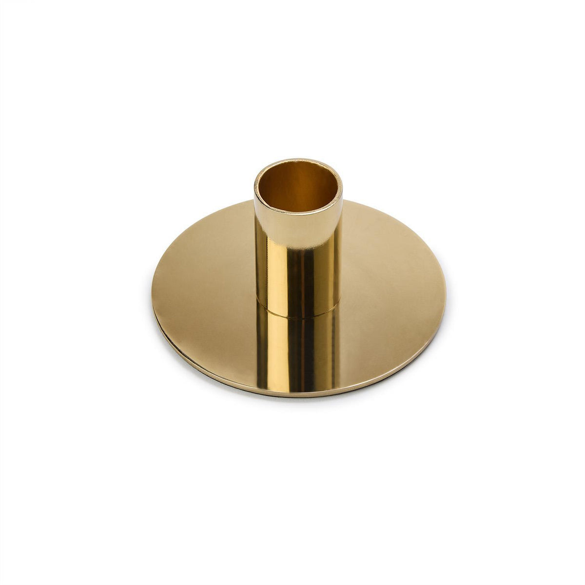 Metallic Gold Metal Taper Candlestick Candleholder - The Preppy Bunny