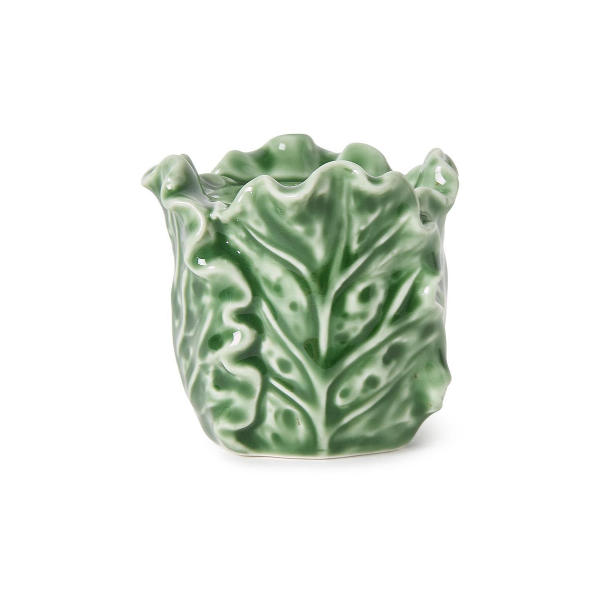 Cabbage Leaf Taper Candle Holder - The Preppy Bunny