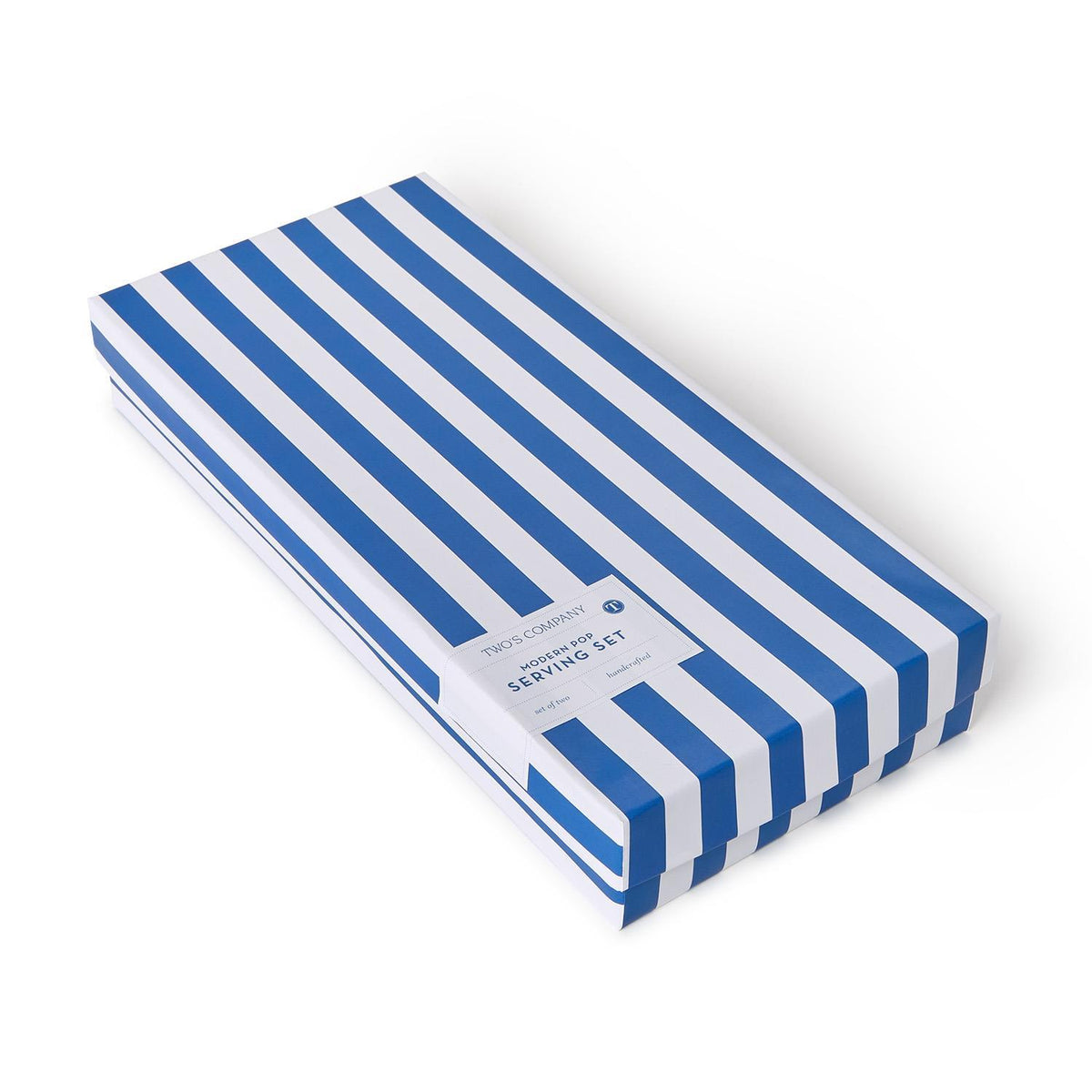 Blue and White Salad Server Set - The Preppy Bunny