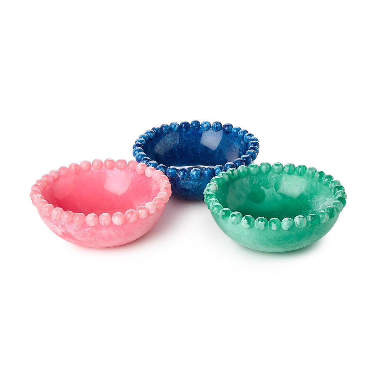 Beaded Resin Rim Bowl - The Preppy Bunny