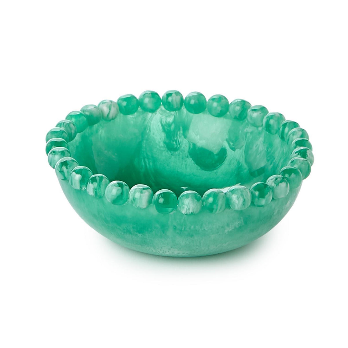 Beaded Resin Rim Bowl - The Preppy Bunny