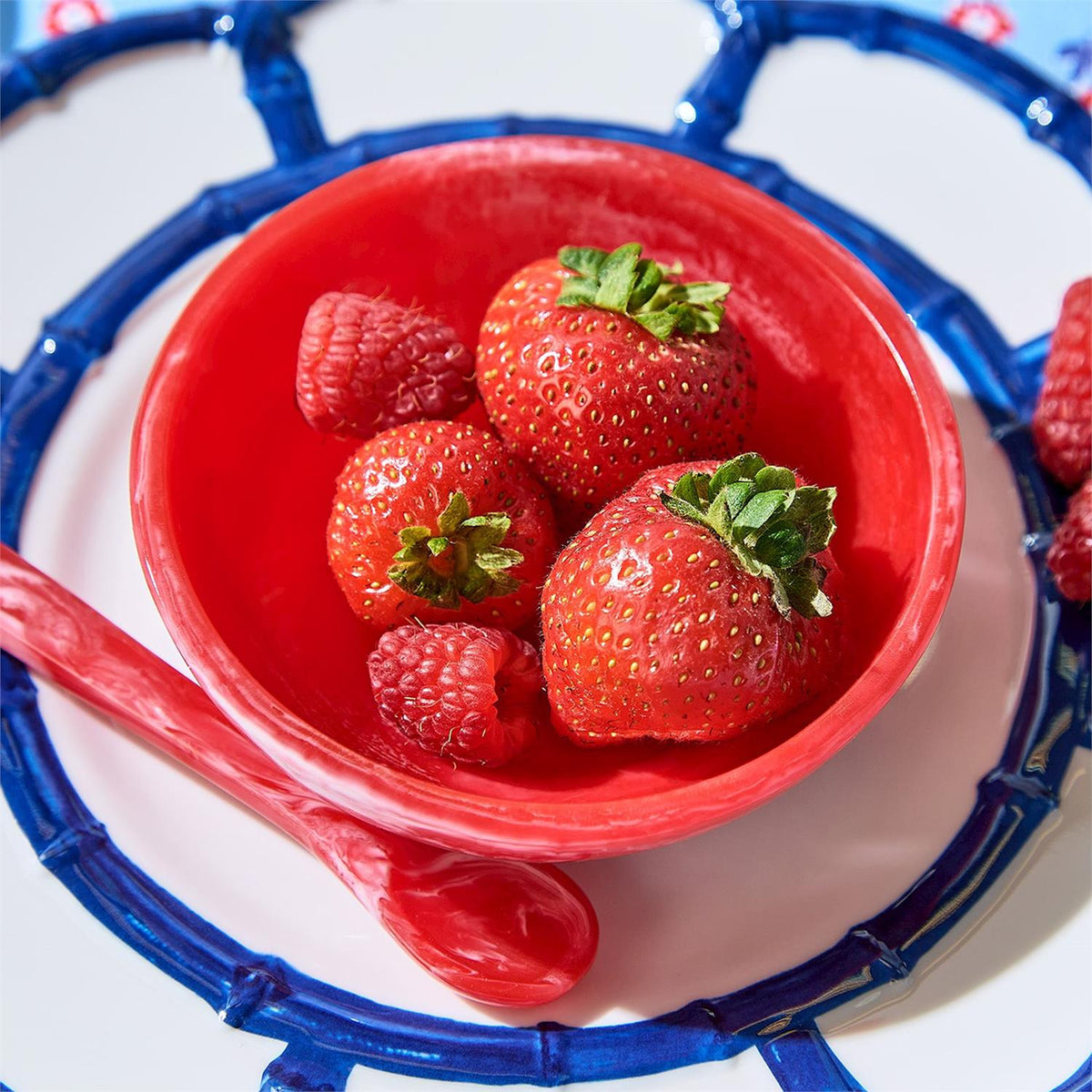 Red, White and Blue Round Tidbit Bowl - The Preppy Bunny