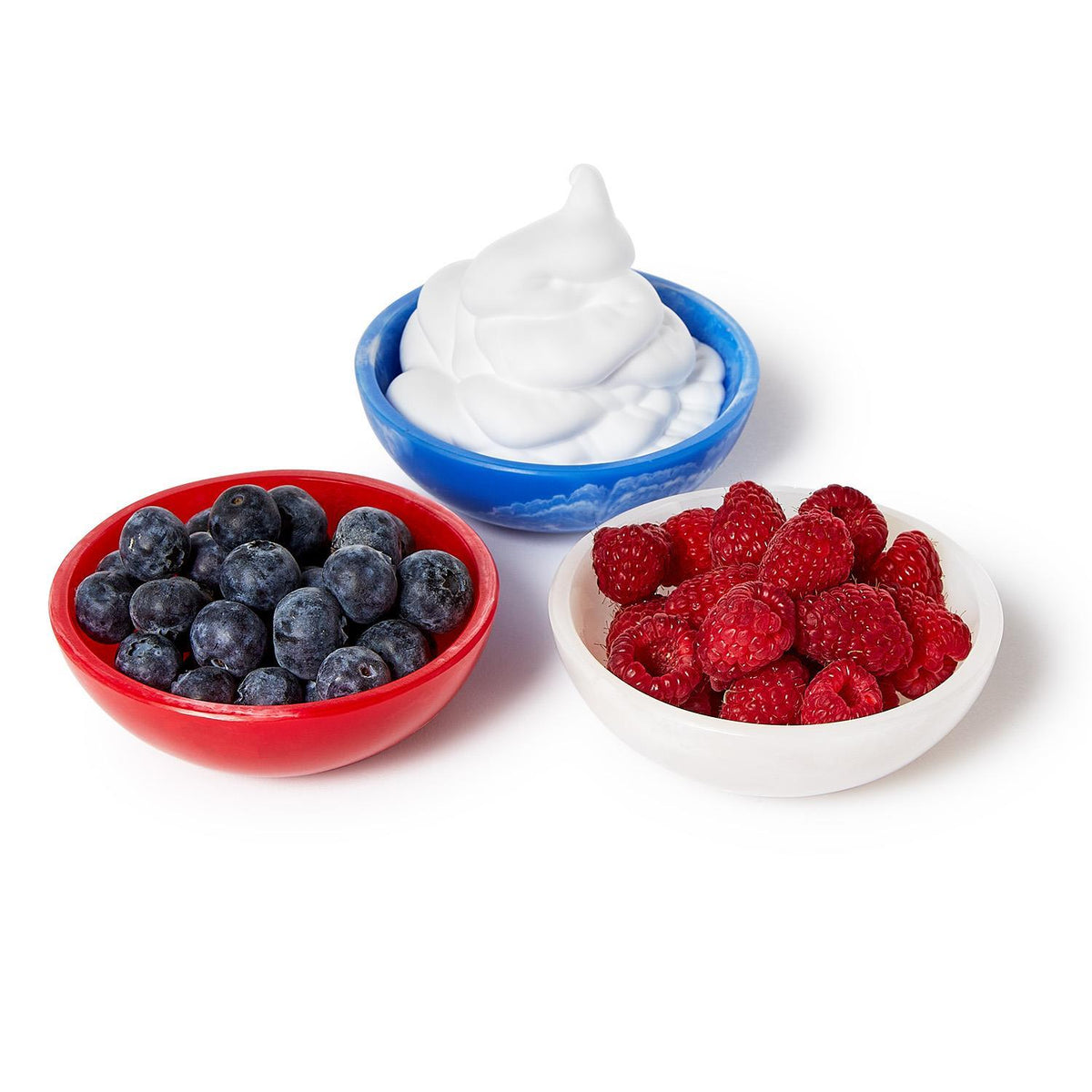 Red, White and Blue Round Tidbit Bowl - The Preppy Bunny