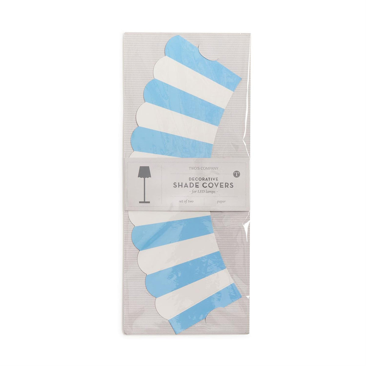 Bold Stripe Decorative Paper Lampshade Covers for LED Lamps - The Preppy Bunny