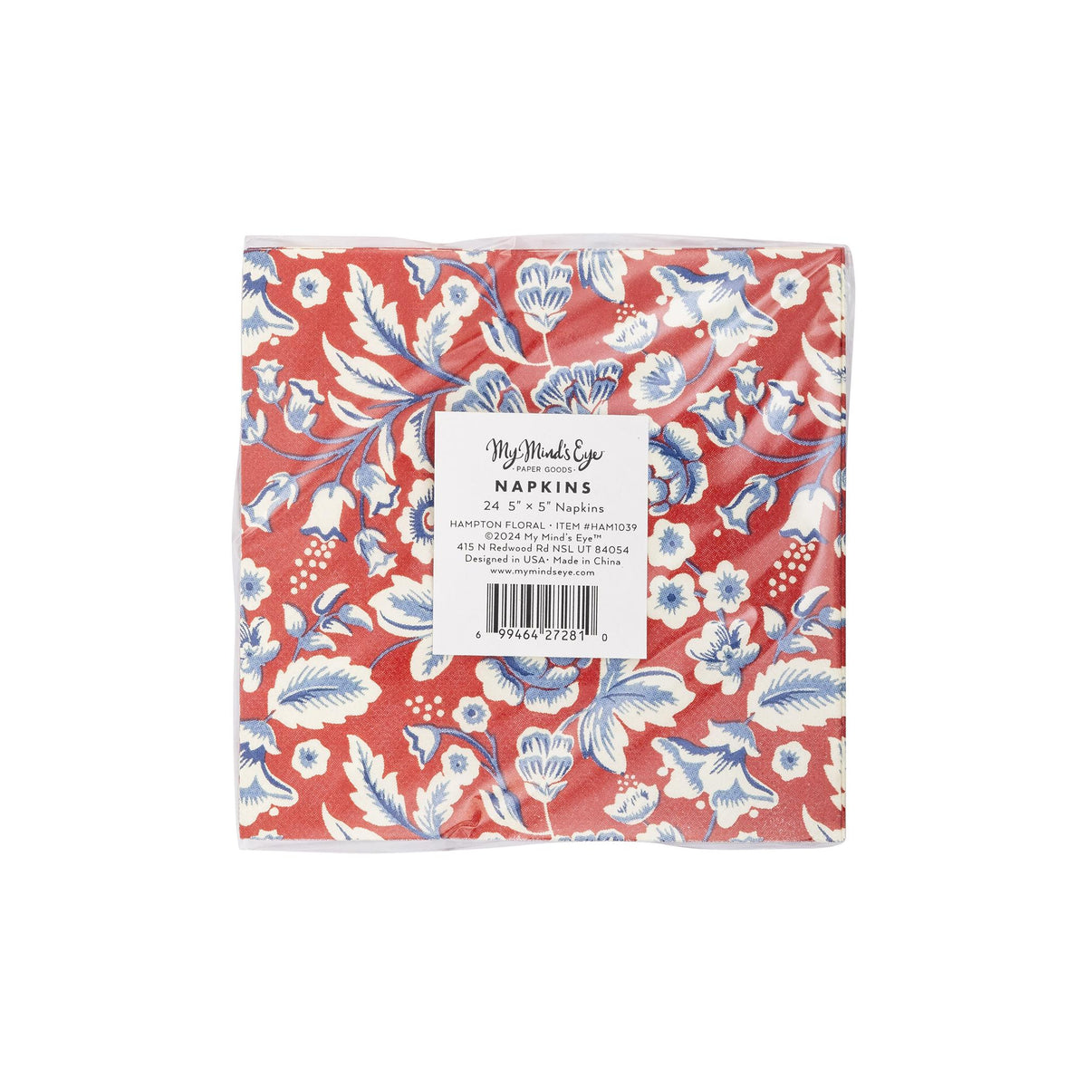 Hamptons Floral Paper Cocktail Napkins - The Preppy Bunny