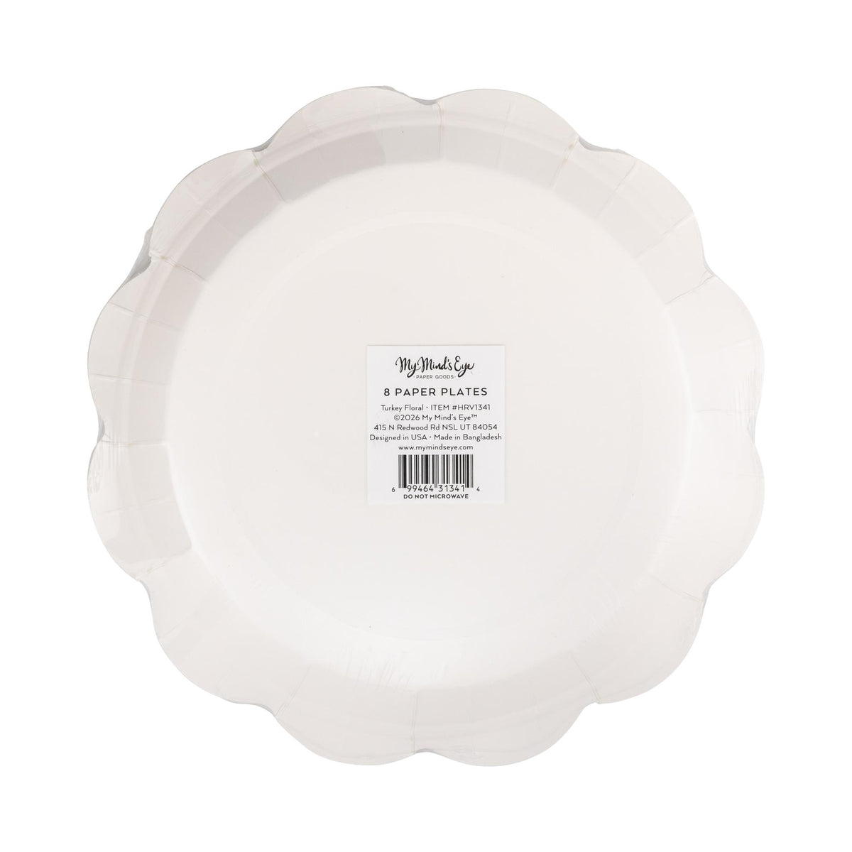 Turkey Foliage Paper Plates