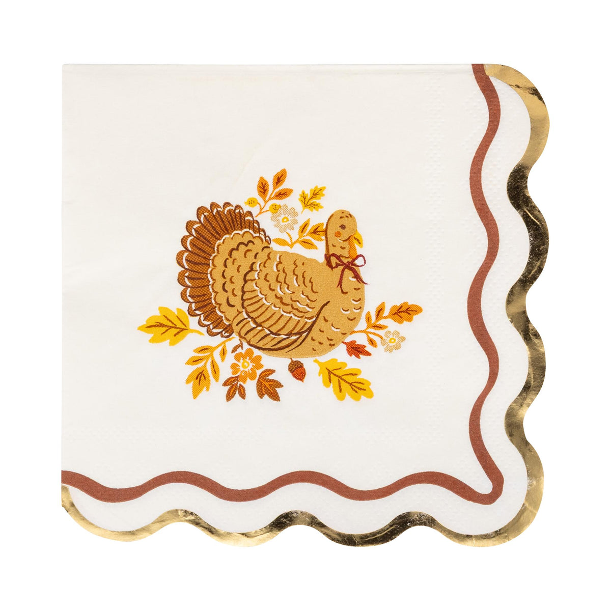 Harvest Turkey Cocktail Paper Napkins