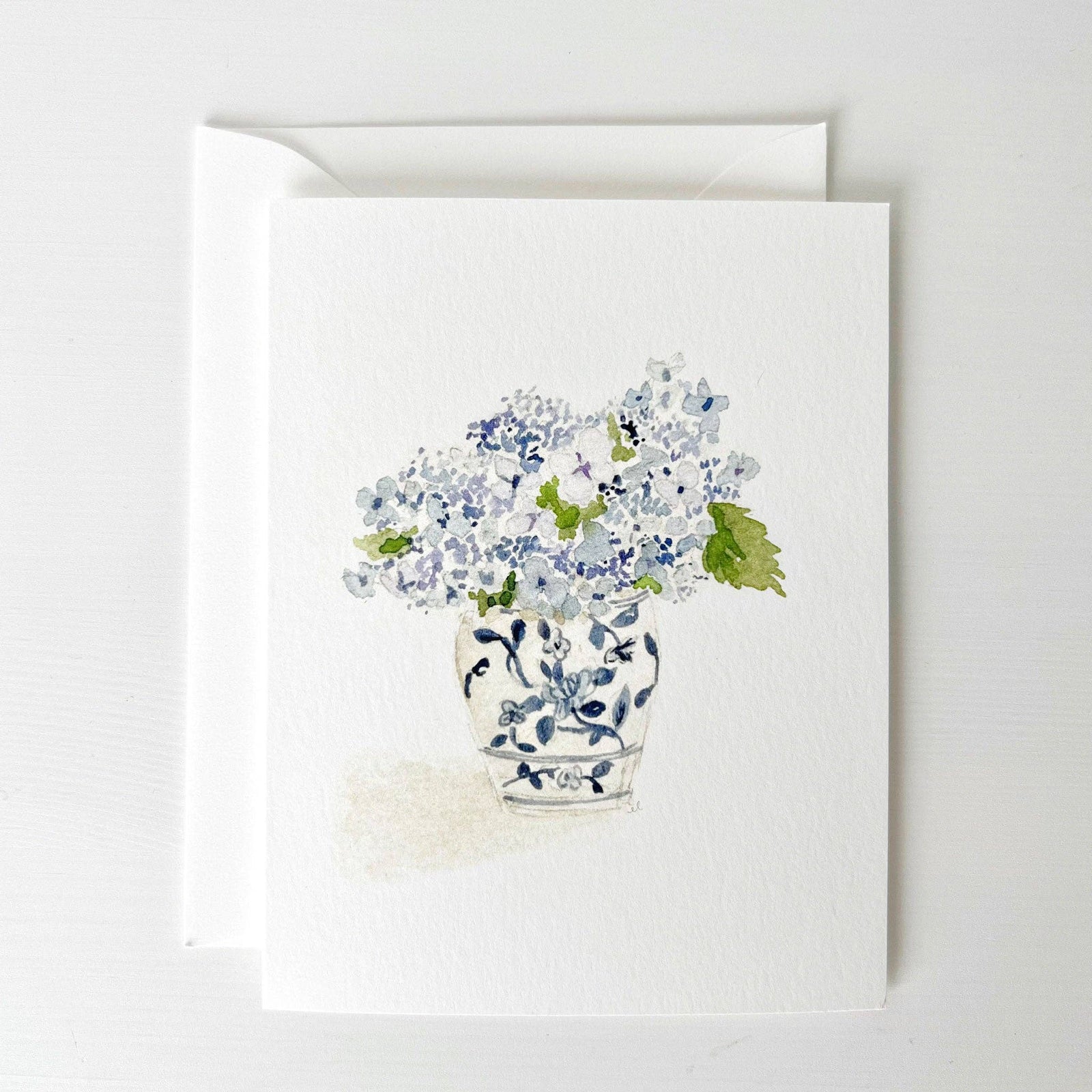 hydrangea bouquet notecards - The Preppy Bunny