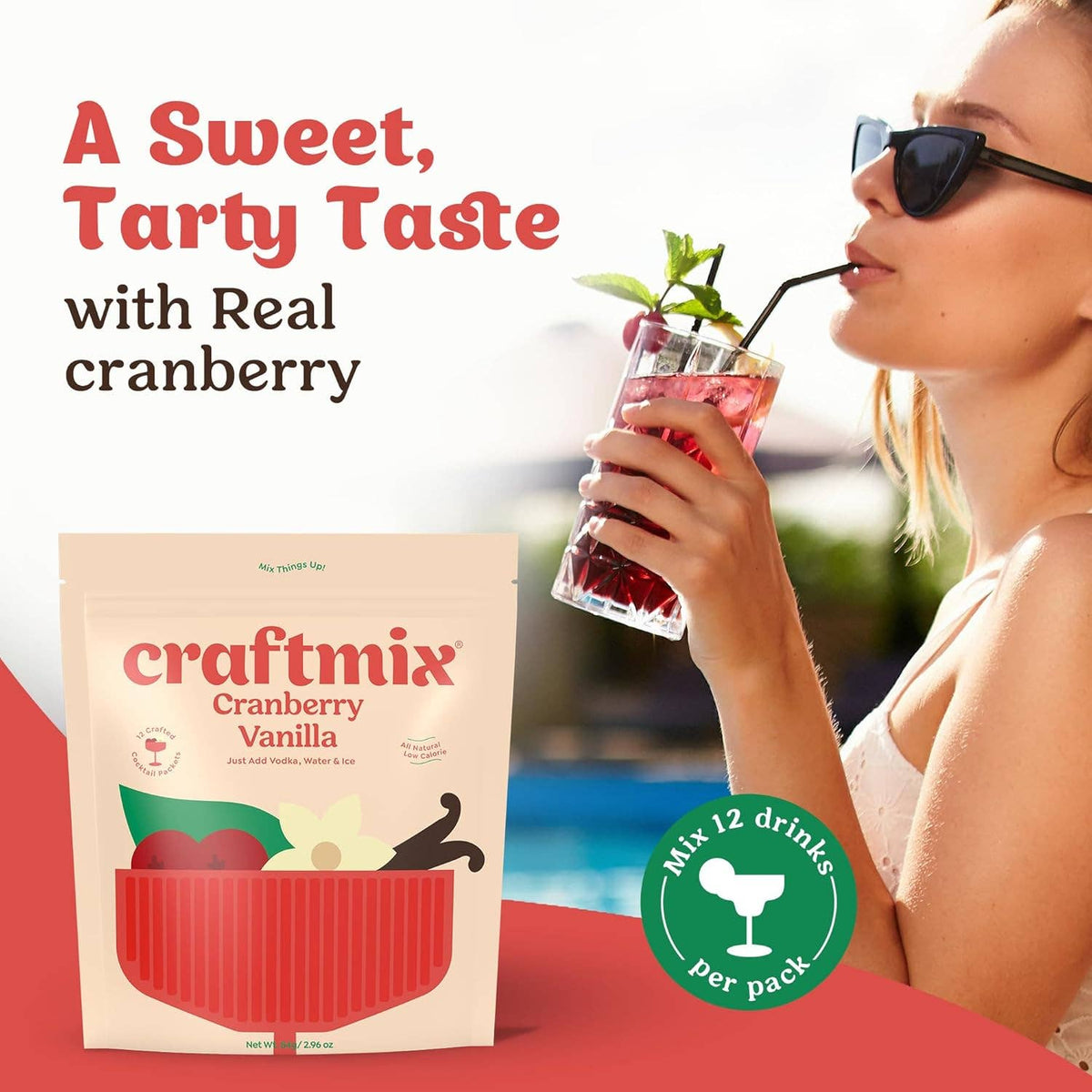 Cranberry Vanilla Cocktail / Mocktail Mixer